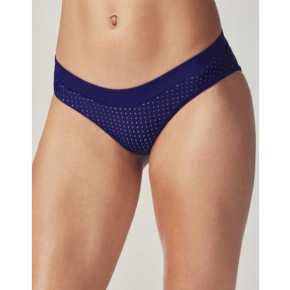 Fabletics blue mesh Valentina bikini bottoms